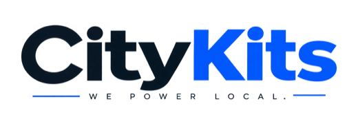 CityKits wordmark with the tagline We Power Local